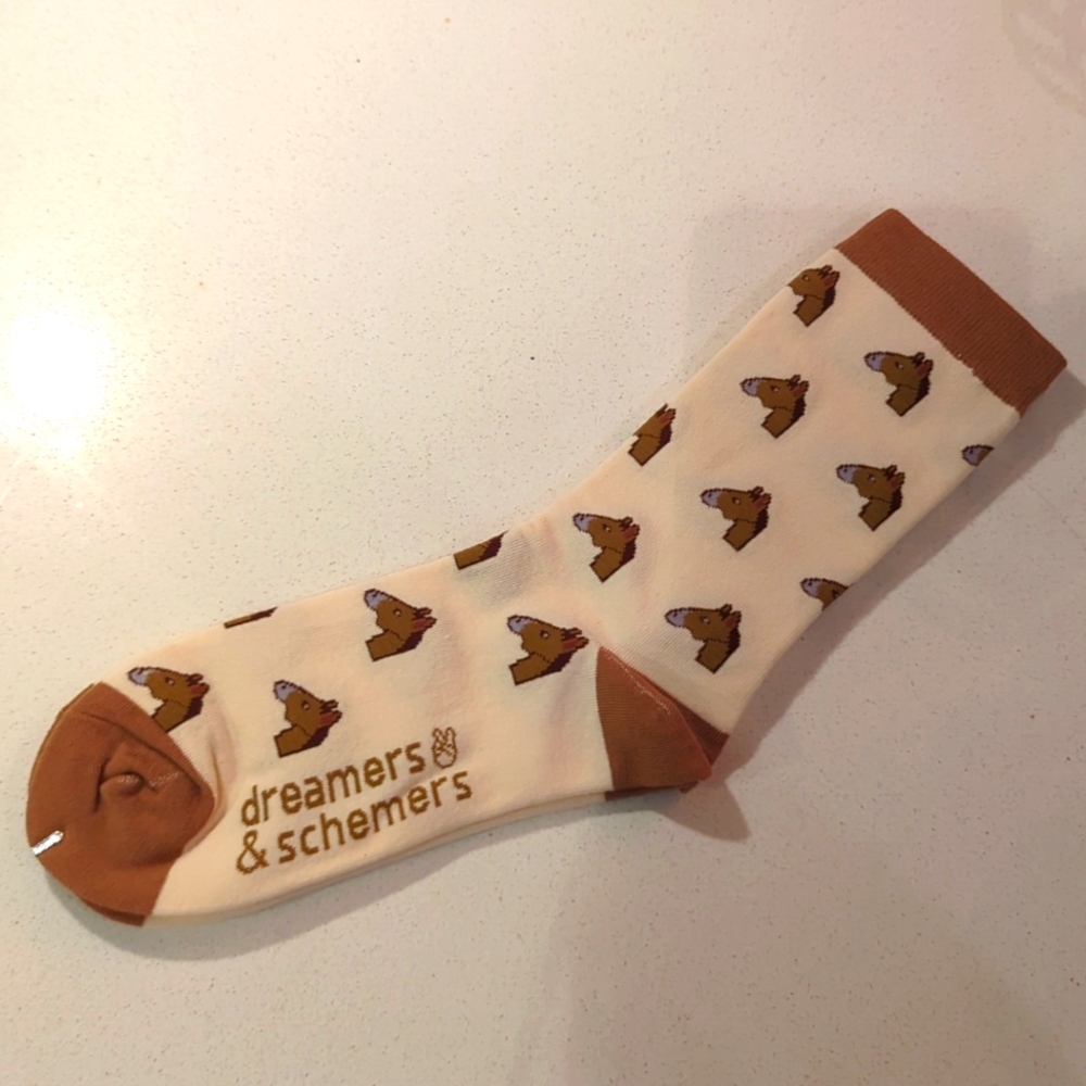 Horse Emoji socks
